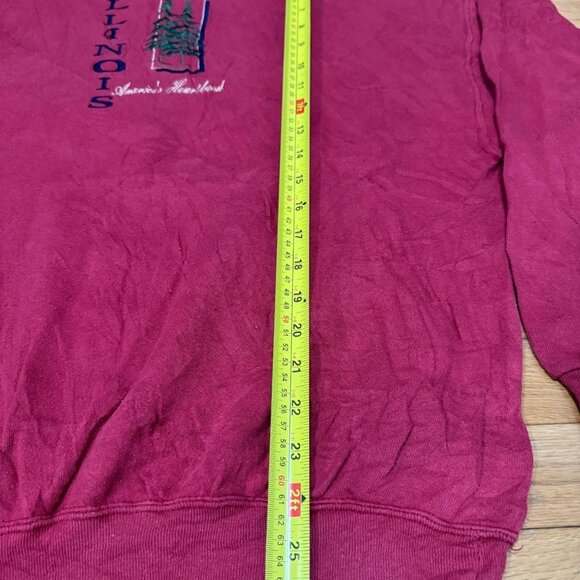 Vintage Time Square Sportswear Illinois Embroidered Sweatshirt Size - XL - Picture 4 of 8